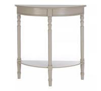 Heritage Console Half Moon Table Vintage Grey