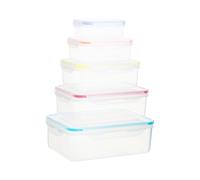 Orsina Herrela 5Pc Rectangular Food Containers in Clear Orsina Clear