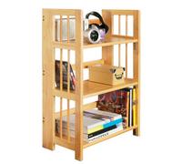 Premier Housewares 3 Tier Folding Shelving Unit, Wood