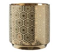 Orsina Hexa Small Planter in Gold Orsina Gold