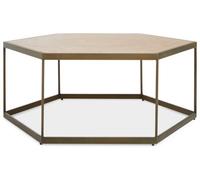 Orsina Hexagonal Brown Coffee Table