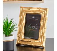 Orsina Hiba Gold Finish Bamboo Effect Photo Frame 4X6In