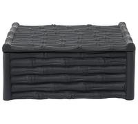 Orsina Hiba Large Black Finish Bamboo Effect Trinket Box Orsina Black