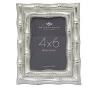 Orsina Hiba Silver Finish Bamboo Effect 4In X 6In Photo Frame