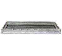 Orsina Hiba Silver Finish Bamboo Effect Mirrored Tray Orsina Silver