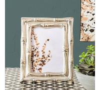 Orsina Hiba Silver Finish Bamboo Effect Photo Frame 5X7In