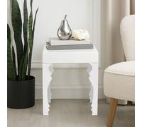 High Gloss White Sie Table, White Wood Side Table, Wooden Bedside Table, Contemporary Natural Wood Side Table