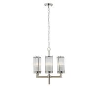 Orsina Hilton Pendant Light, Silver, Metal, Glass
