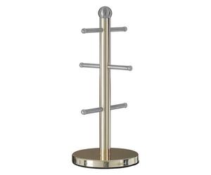 Orsina Hirano 6 Cup Gold Finish Mug Tree