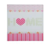 Orsina Home Glass Print Home Wall Décor in Pink Orsina Pink