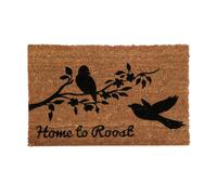 Home To Roost Doormat, PVC Backed Coir, Natural