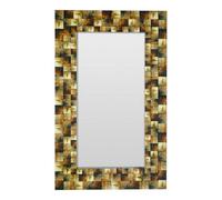 Orsina Horn Round Rustic Finish Wall Mirror