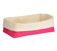 Orsina Hot Pink And Cream Oval Bread Basket