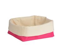 Premier Housewares Bread Basket, 14 x 21 x 18 cm - Hot Pink/Cream
