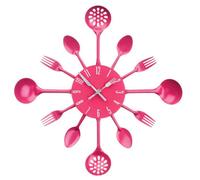 Premier Housewares Maison By Premier Hot Pink Cutlery Metal Wall Clock
