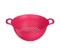 Premier Housewares Pink Plastic Colander Strainer With Holes Ideal For Washing And Draining Vegetables Pasta Food Strainer With Handles Perfect For Daily Use 23 x 12 x 30