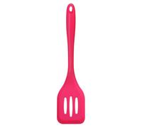 Orsina Hot Pink Silicone Slotted Turne, Kitchen Silicone Slot Spatula, Pink Cooking Paddle, Sturdy Egg Turner