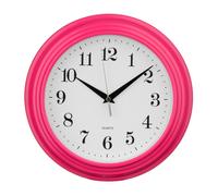 Orsina Hot Pink Wall Clock, Elegant Distressed Design With Bold Black Numerals & Classic Face, Reliable Quartz Orsina Pink