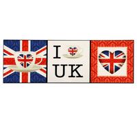 Orsina I Love UK Wall Art Home Wall Décor Orsina Multicolor