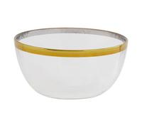 Orsina Ida 15Cm Glass Bowl With Gold Rim