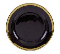 Orsina Ida 21Cm Black Glass Side Plate