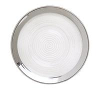 Premier Housewares Embossed Clear Glass Plate