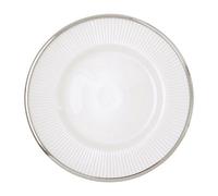 Orsina Ida 21Cm Embossed White Glass Side Plate