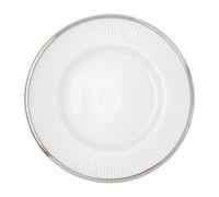 Orsina Ida 21cm Embossed White Glass Side Plate Orsina White