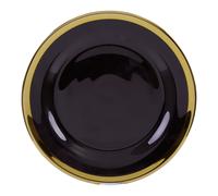 Orsina Ida 21cm Glass Side Plate in Black Orsina Black