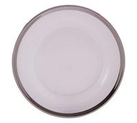 Orsina Ida 21Cm Plain Side Plate With Silver Rim