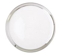 Orsina Ida 32cm Embossed Coupe Charger Plate in Clear Orsina Clear