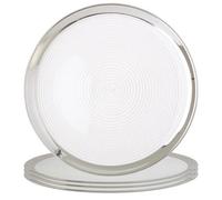 Orsina Ida Set Of Four 32Cm Dia Embossed Coupe Charger Plates