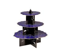 Premier Housewares "Incy Wincy Spider" 3 Tier Cake Stand, Purple/Black