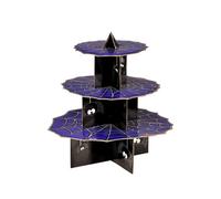 Orsina Incy Wincy 3 Tier Spider Cake Stand,creepy Crawly Dessert Display,cardboard Tiered Display For Halloween