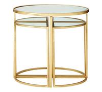 Orsina Industrial Design Set Of 5 Tables, Versatile Table For Bedroom, Everyday Use Lounge Table For Livingroom