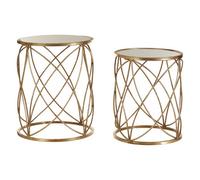 Premier Housewares Arcana Round Side Table - Set of 2