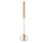 Orsina Innovative Press And Spin Light Gold 30Cm Whisk, Durable Stainless Steel Whisk, Effortless Mixing Best Whisk