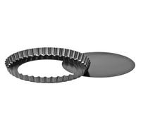 Premier Housewares Fluted Flan Tin, 20 cm, Grey