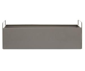 Orsina Iron Constructed Design Large Grey Plant Box, Minimalist Garden Planter, Versatile Garden Box For Planting