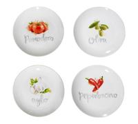 Orsina Italia Set Of Four Antipasti Plates in White Orsina White