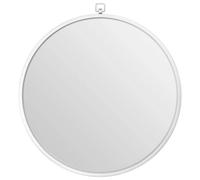 Orsina Jacen Silver Metal Frame Round Wall Mirror