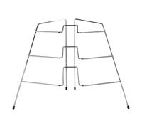 Orsina Jasper Chrome Corner Plate Rack in Silver Orsina Silver