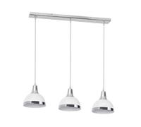 Orsina Jasper White Shade And Chrome Pendant Light