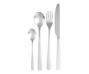 Orsina Jewel 24Pc Silver Finish Cutlery Set Orsina Silver