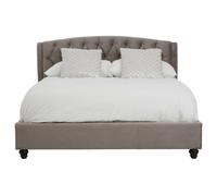 Orsina Josephine Grey Velvet King Bed