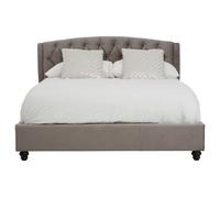 Orsina Josephine Velvet Kingsize Bed in Grey | Size: King Orsina Grey King
