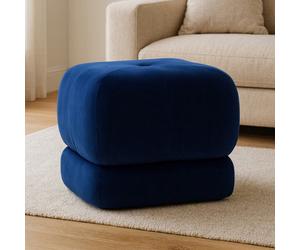 Orsina Kaia Midnight Blue Velvet Stool