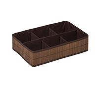 Orsina Kankyo 6 Sections Dark Brown Storage Box Orsina Brown