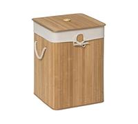 Premier Housewares Kankyo Bamboo Square Laundry Hamper, Natural