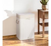 Orsina Kankyo White Bamboo Laundry Hamper